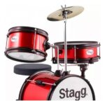 Batería Para Niños Stagg 3 Cuerpos 16'' Color Rojo - Imagen 2