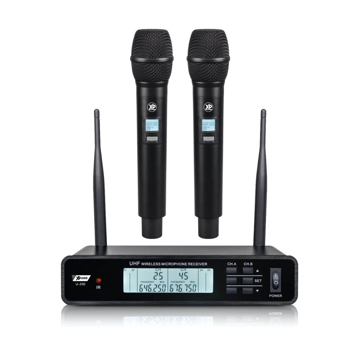 55258_4.jpg Sistema Micrófono Inalámbrico XP Audio U230HH - Doble Mano - Imagen 1