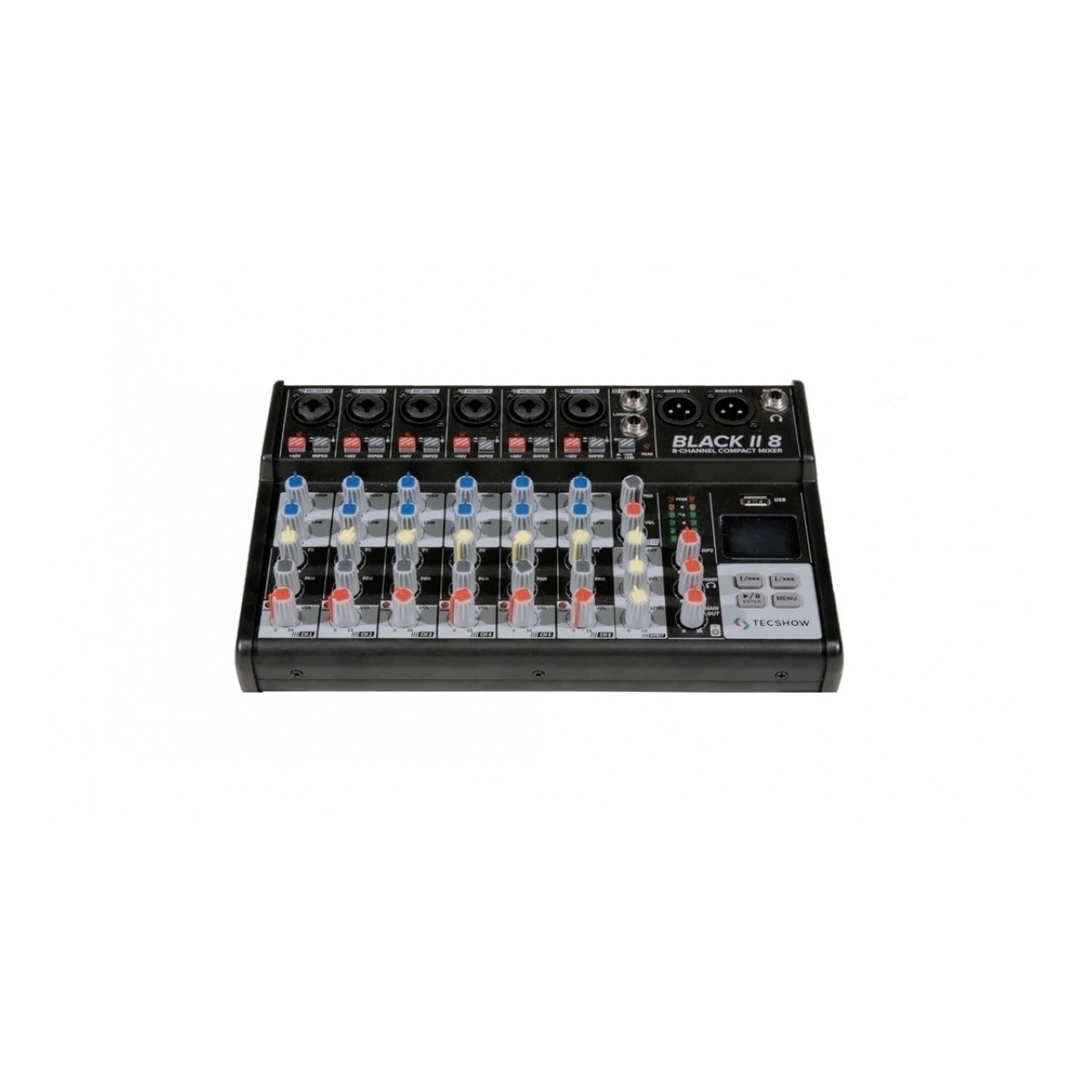 55866_4.jpg Consola Tecshow Black II 8, 8 Canales, Usb, Bluetooth - Imagen 1