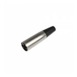 Conector Macho Canon Arwen MIC-M 3 Patas Negro