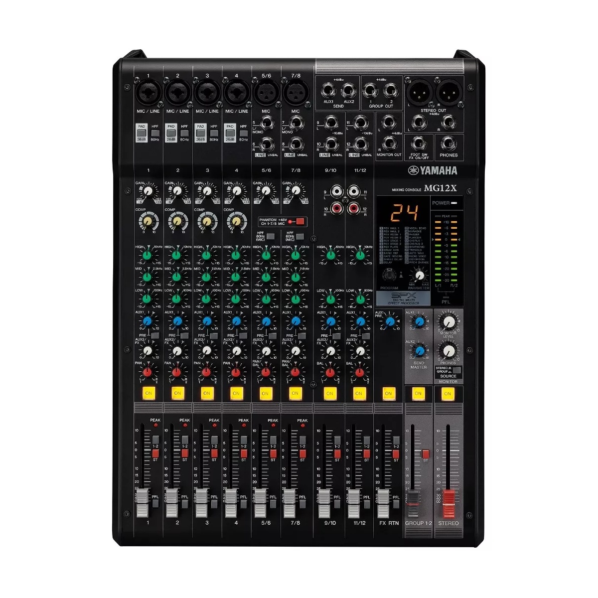 57836_4.jpg Mesa de Mezcla Analógica Yamaha MG12XCV - 12 Canales con Efectos - Imagen 1