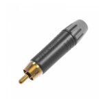 Ficha Conector RCA Macho Seetronic MT380 Metalico