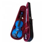 Violín 4/4 Stradella Mv141144BL Macizo Tapa Pino, Fondo Maple Color Azul - Imagen 2