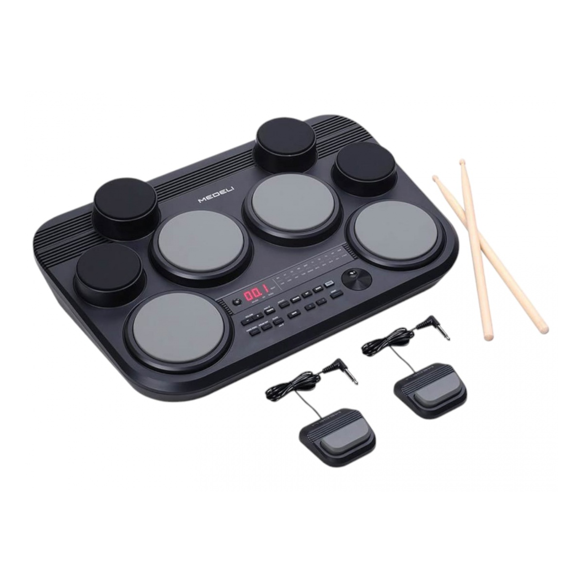 60443_4.jpg Bateria Electrónica Medeli DD225 4 Pads De 5'' 4 Pads De 3.5'' - Imagen 1