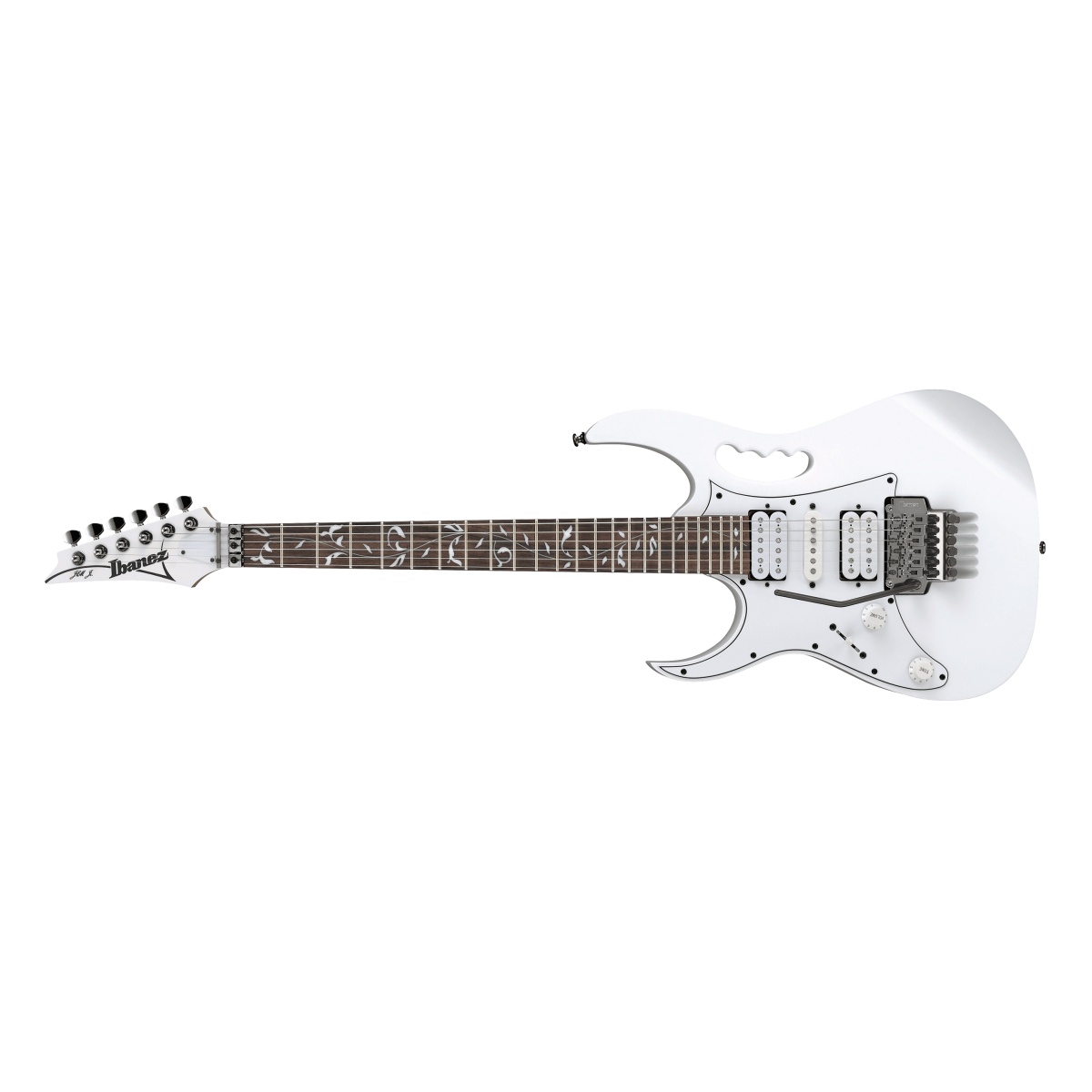 60513_4.jpg Guitarra Eléctrica Ibanez JEM JRL WH Junior Steve Vai Zurdo White - Imagen 1
