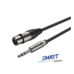 Cable Plug Macho Stereo a Canon XLR Hembra de 1 Metro Roxtone SMXJ220L1