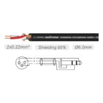Cable Plug Macho Stereo a Canon XLR Hembra de 1 Metro Roxtone SMXJ220L1 - Imagen 2