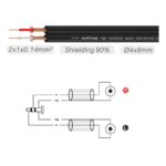 Cable Roxtone SAYC150L2 – Miniplug 3.5 mm Estéreo a 2 RCA Macho – 2 Metros - Imagen 2