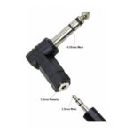 Adaptador Plug 6.5 Stereo a Jack Miniplug 3.5 Hembra Stereo 90 Grados Arwen AU-2 90 - Imagen 5