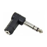 Adaptador Plug 6.5 Stereo a Jack Miniplug 3.5 Hembra Stereo 90 Grados Arwen AU-2 90 - Imagen 2