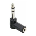 Adaptador Plug 6.5 Stereo a Jack Miniplug 3.5 Hembra Stereo 90 Grados Arwen AU-2 90 - Imagen 4