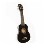 Ukelele Acustico Soprano Korner UKR-10N Negro Con Funda