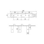 Clavijero Cromado para Guitarra Clasica Shimura 211N Paso Internacional - Imagen 2