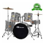 Batería Quicktension Con Banqueta Y Platos Plateada - Imagen 3