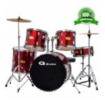 Batería Quicktension Con Banqueta Y Platos Plateada - Imagen 4