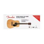 Pack Guitarra acústica Fender FA-125, Natural, Con Soporte, Afinador, Cuerdas Y Púas - Imagen 2