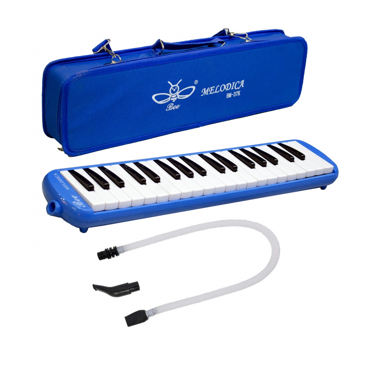 62137_4.jpg Melódica A Piano Bee 37 Notas con Funda Manguera Color Azul - Imagen 1