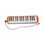 Melódica A Piano Bee 32 Notas con Funda Manguera Color Naranja