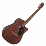 Guitarra Electroacustica Fender CD-60SCE Dreadnought Todo Caoba
