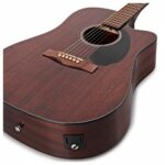 Guitarra Electroacustica Fender CD-60SCE Dreadnought Todo Caoba - Imagen 2