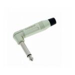 Ficha Conector Plug 6.5 Mono 90 Grados Amphenol ACPM-RN Niquelado