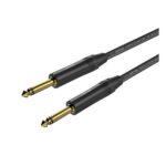 Cable Plug Macho Mono a Plug Macho Mono de 6 Metros Roxtone MGJJ110L6 Color Negro