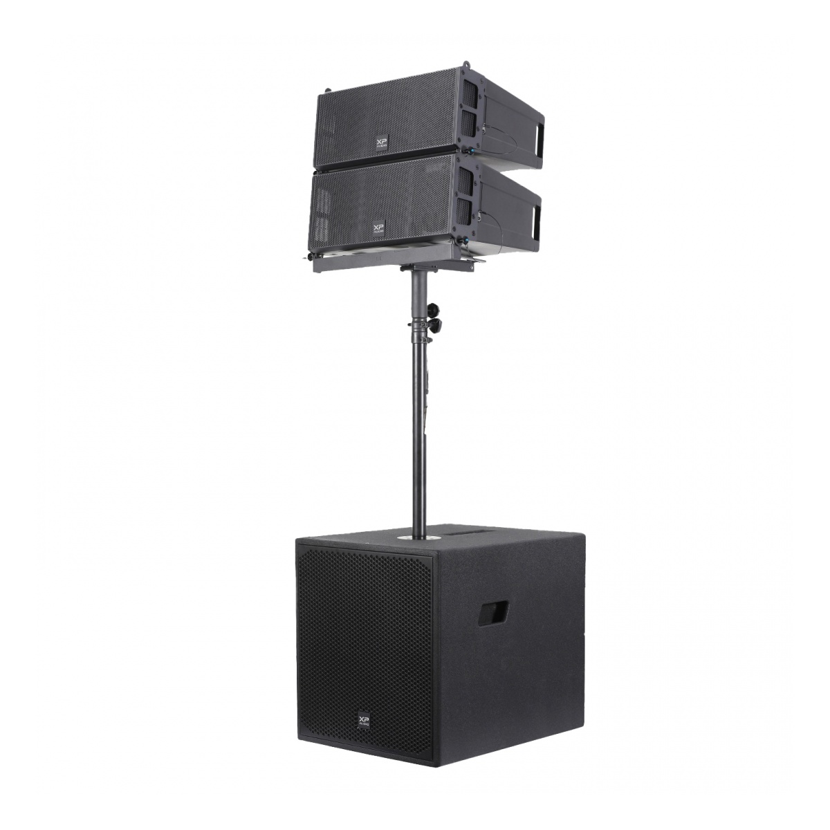 63641_4.jpg Sistema Line Array Activo XP Audio LAP615TD3 - 2 Módulos 2x6.5" + Subwoofer 15" 1000W RMS - Imagen 1