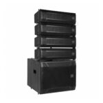 Sistema Line Array Activo XP Audio LA412 - 4 Modulos 4" + Subwoofer 12" 800W RMS