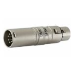 Adaptador Canon XLR 3P Hembra a Canon XLR 5P Macho Amphenol AC3F5MW