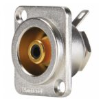 Conector Chasis RCA Hembra Amphenol ACJD-BLK Color Negro