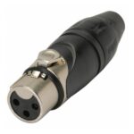 Conector canon 3P hembra AMPHENOL AX3F