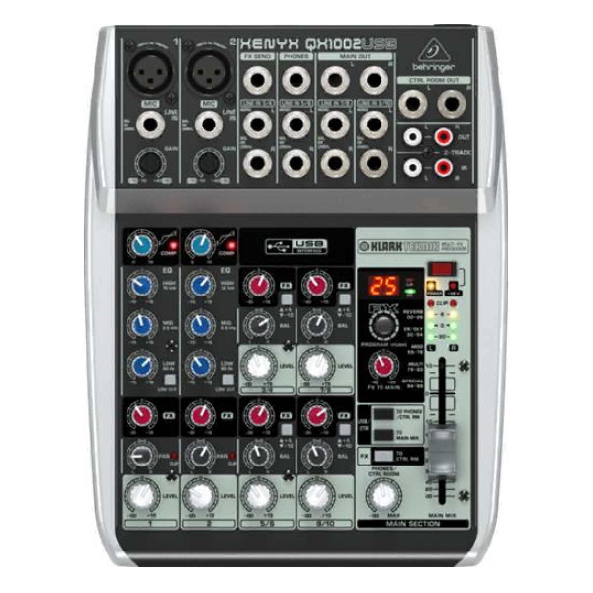 7407_4.jpg Mesa de Mezcla Analógica Behringer Xenyx QX1002USB - 10 Canales con Efectos y USB - Imagen 1