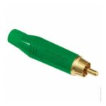Ficha Conector RCA Macho Amphenol ACPR-GRN Color Verde